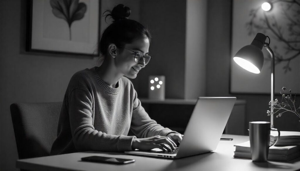 Freelancer working from home on laptop – Best tips for Freelancing beginners.