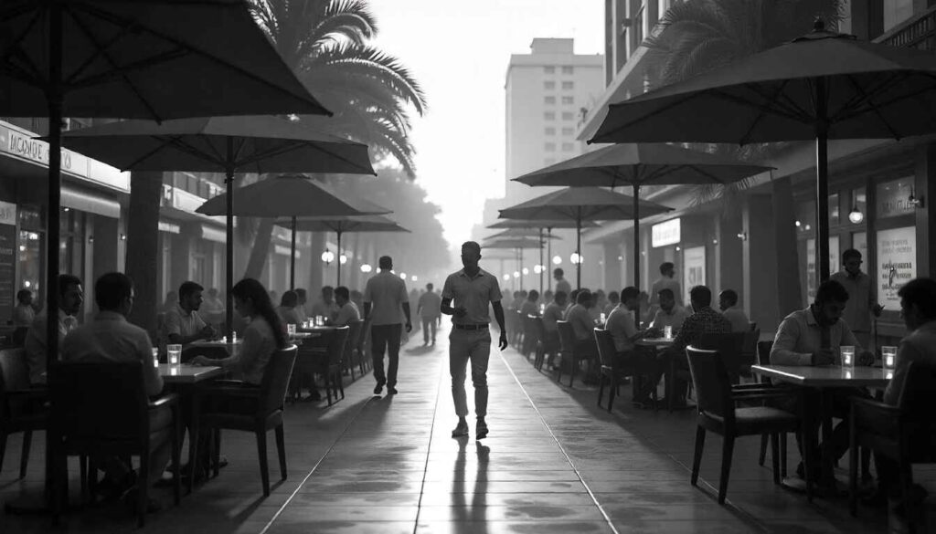 AI powered futuristic Indian city with robots and smart technology in 2025