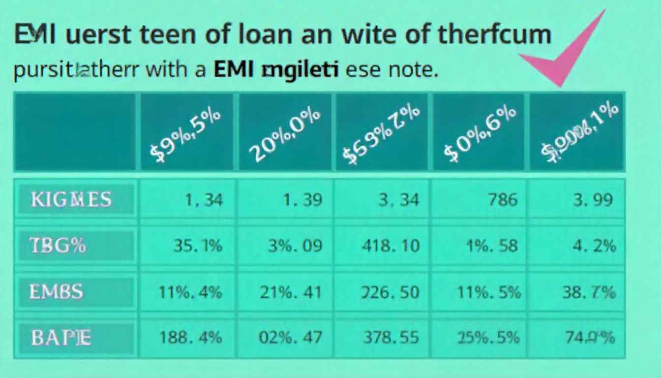 Loan EMI calculation on mobile app