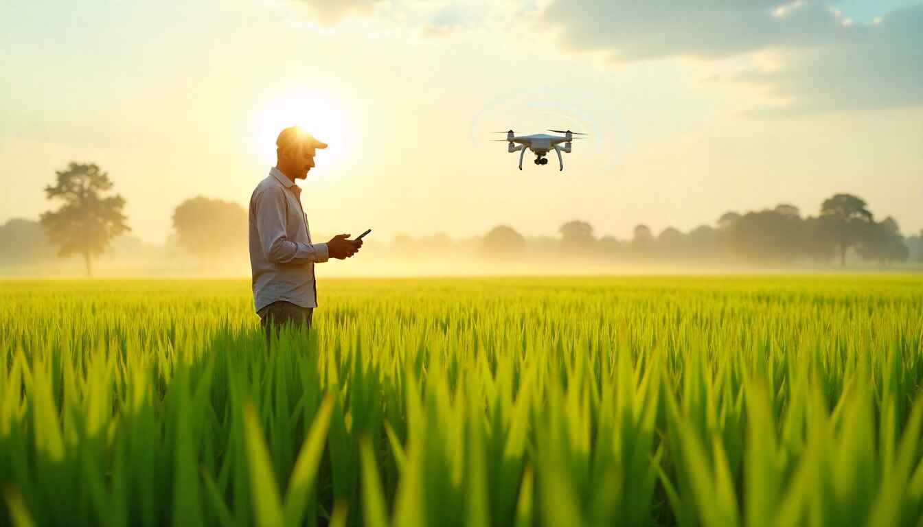 Indian family using smart home tech, digital payments, and children learning with AR/VR